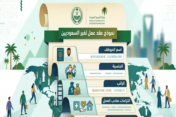 عقد عمل وزارة العمل لغير السعوديين